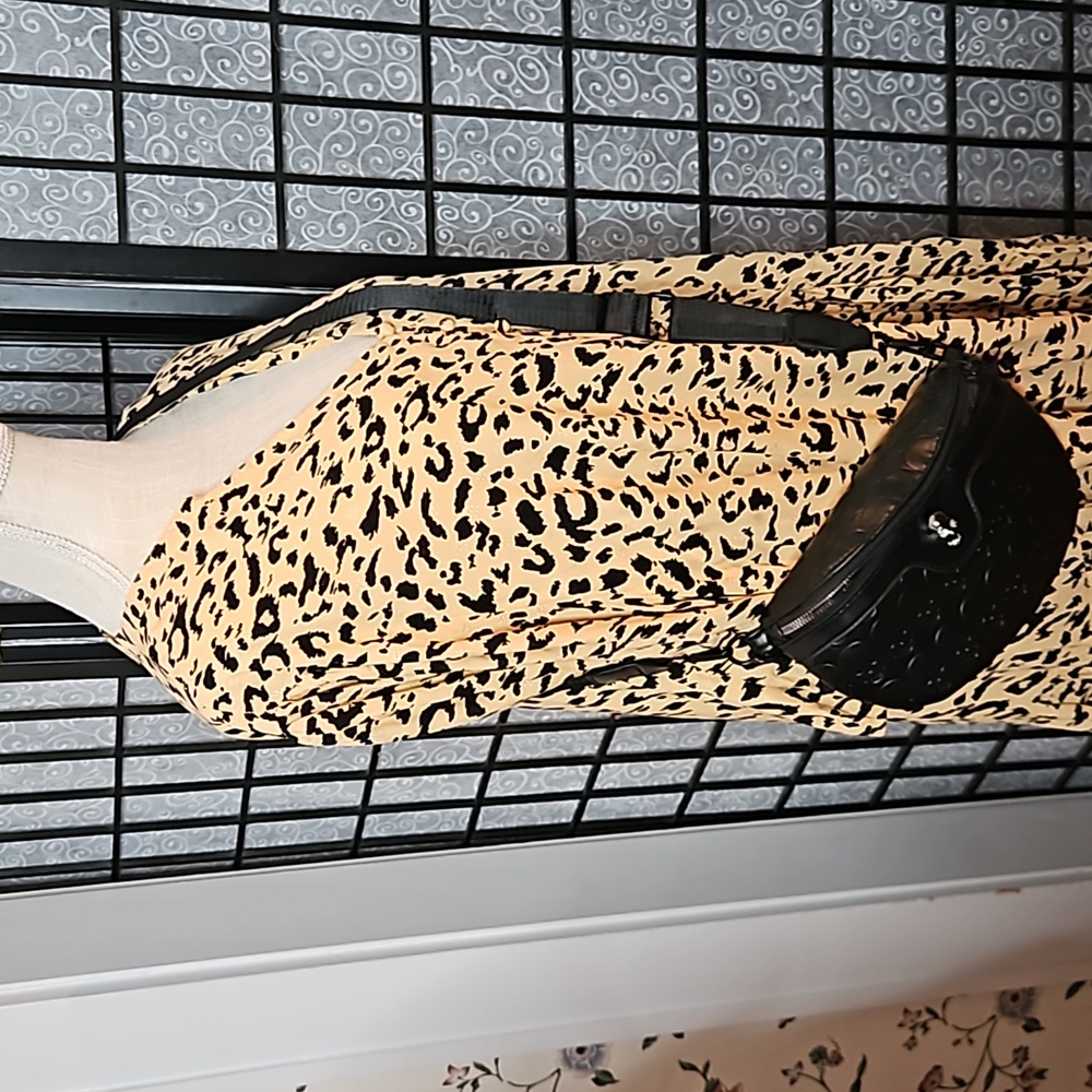 Black Leather Quilted Crossbody Belt Bag